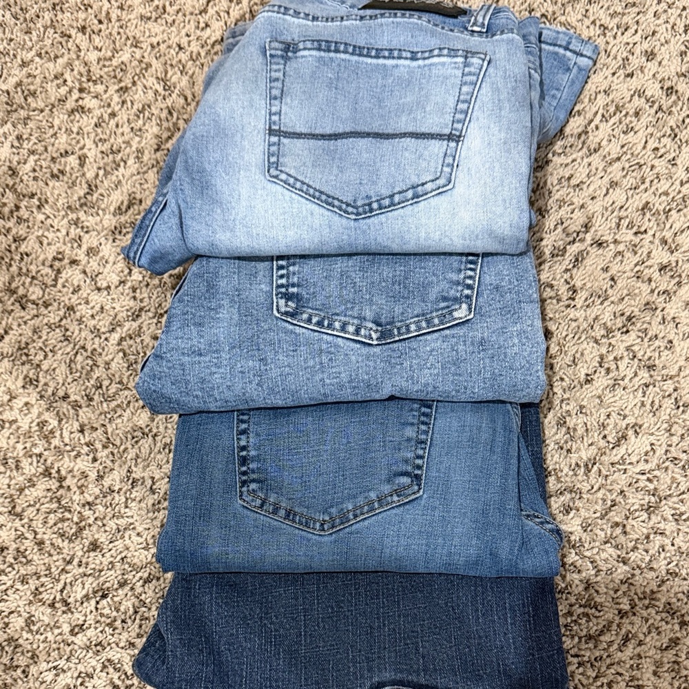 BUNDLE DEAL 4 Denim excellent use Men’s Blue Denim Jeans - Classic Blue Wash